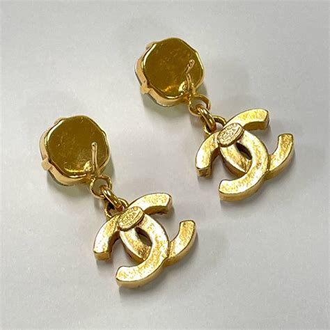 imitation bee chanel earrings|faux chanel earrings cc.